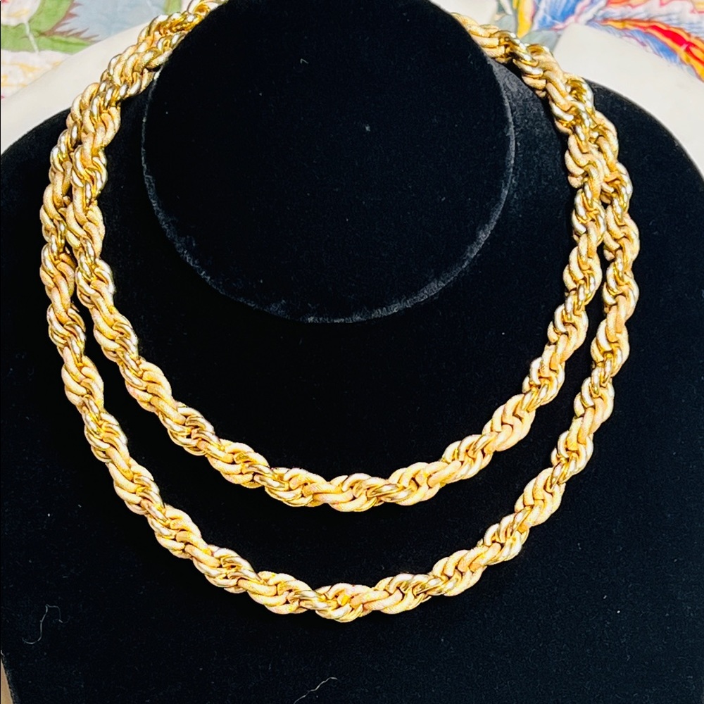 Vintage Germany Necklace Rope Chain - 28”